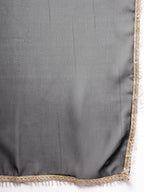 Women's Black Georgette Embroidered Teired Kurta Pant Dupatta Set