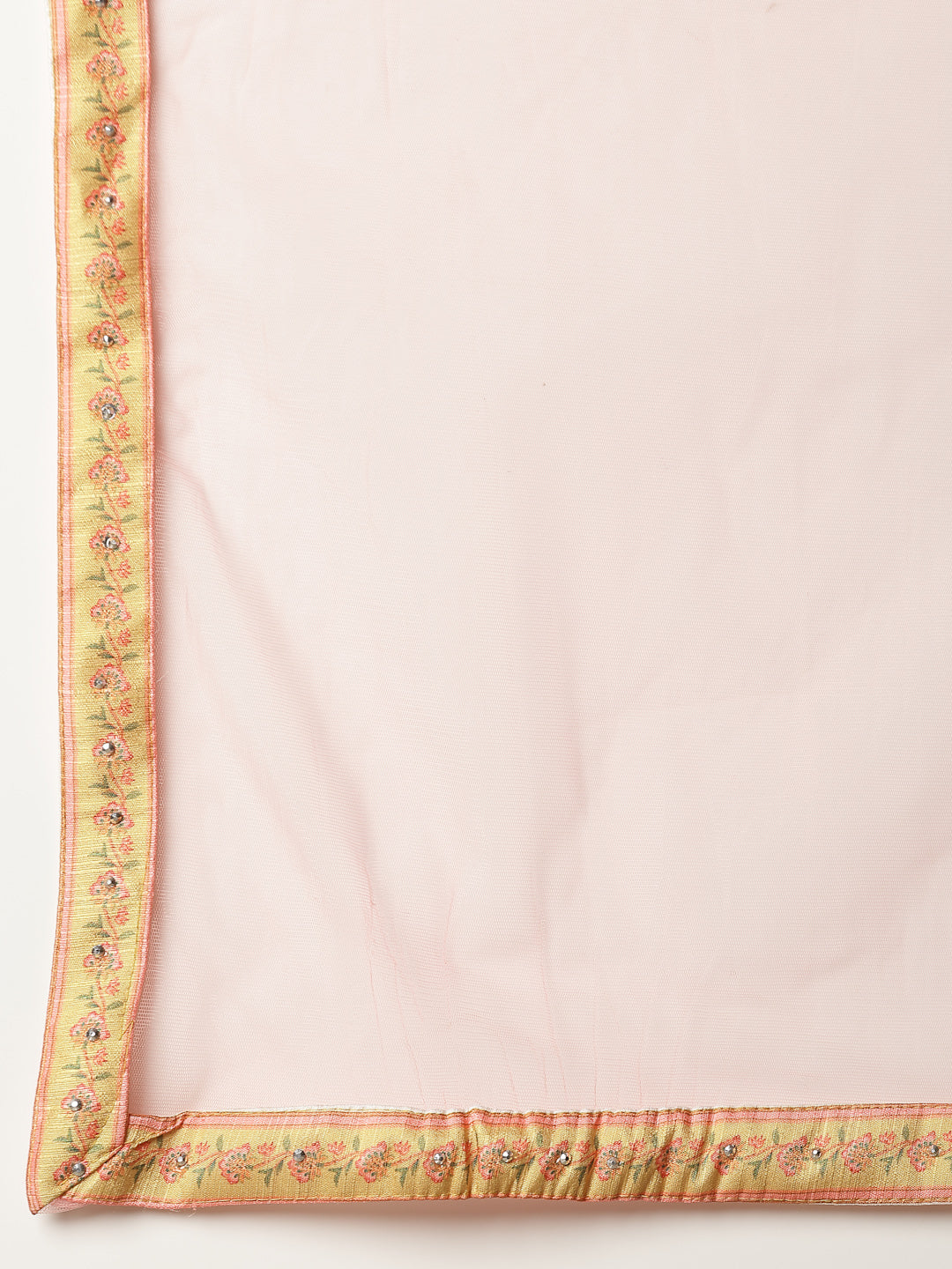 Women's Floral Printed Silk Blend Lehenga Dupatta with Blouse